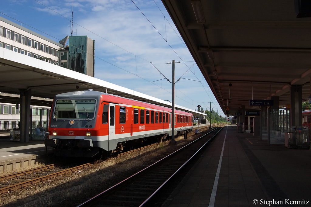 928 610 als (RB 14921) von Braunschweig Hbf nach Schppenstedt in Braunschweig. 09.07.2011