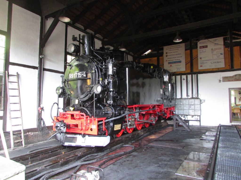 99 1715-4 im Lokschuppen Jhstadt am 13.Juli.2013