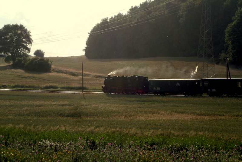 99 1782-4 bei der durchfahrt mit P232 durch den Hp Seelvitz