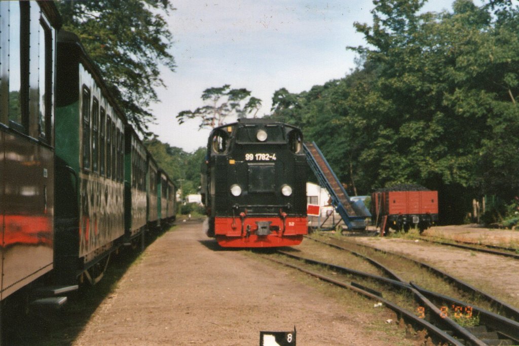 99 1782-4 bei der Fahrt zum Wasserkran in Ghren am 9.August.2009(Gescannt)