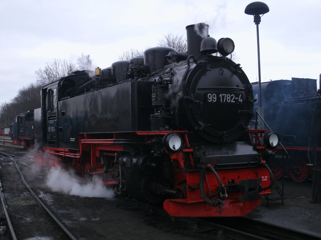 99 1782 am 19.Februar 2011 in der Einsatzstelle Putbus.