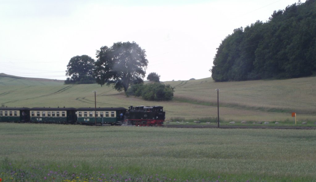 99 4011-5 beim Halt im Hp Seelvitz