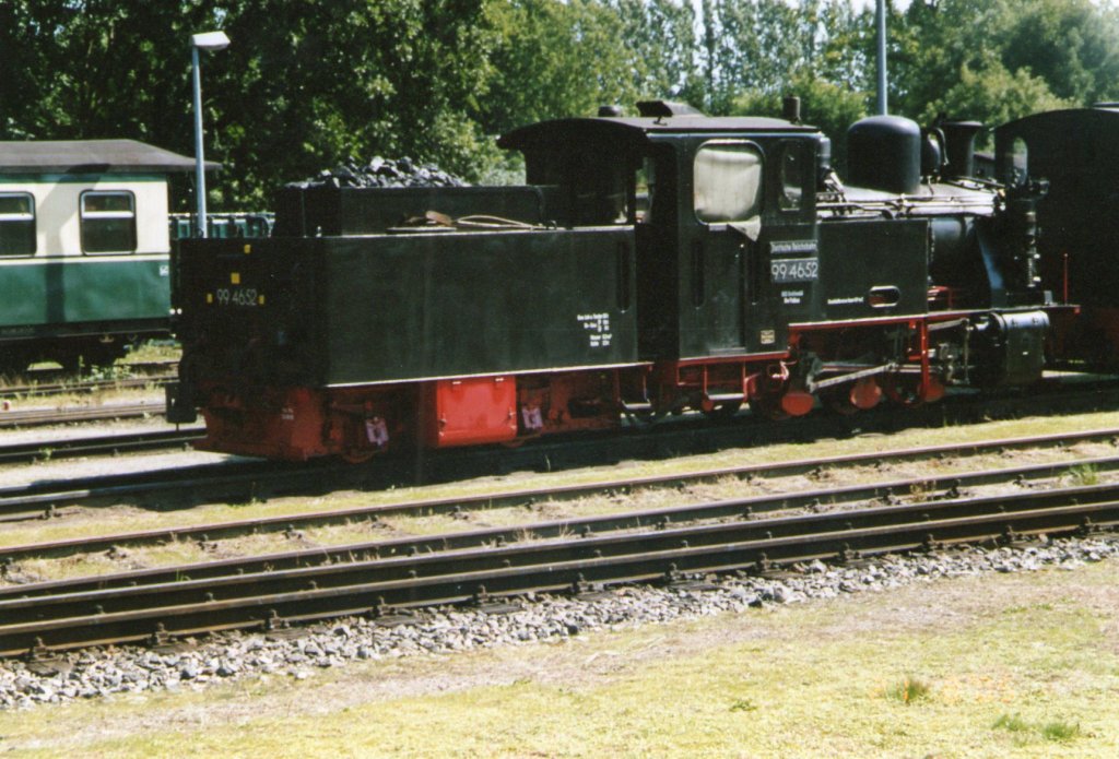 99 4652 stand abgestellt am 21.August.2005 in Putbus(Gescannt)