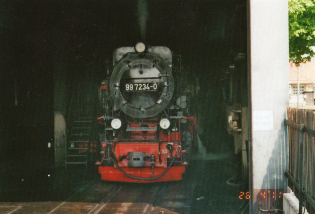 997234-0 stand am 26.April.2011 im Lokschuppen von Wernigerode(Gescannt)