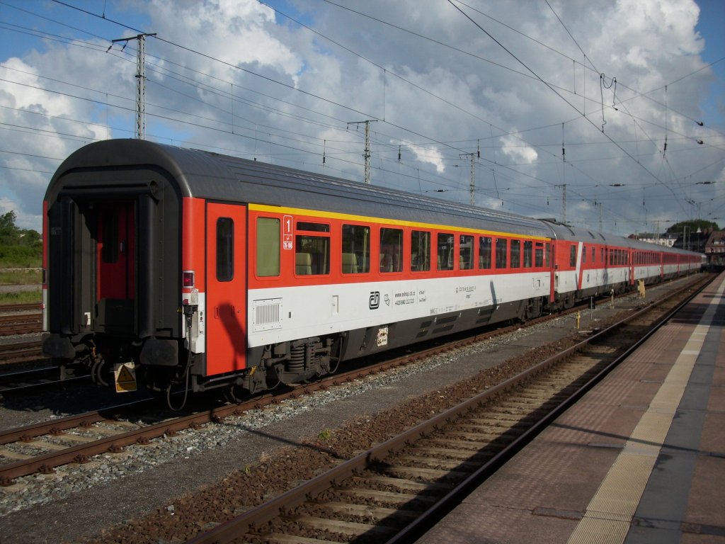Abgestellter CD-Zug am 05.Juni 2009 in Stralsund.