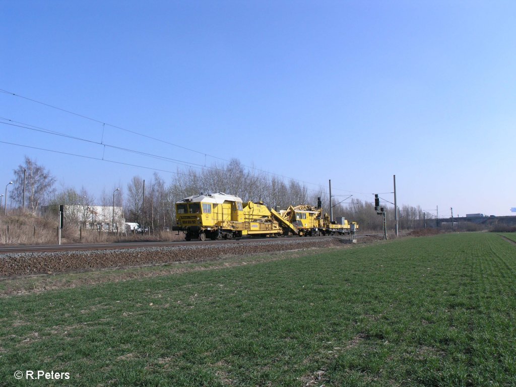 Baufahrzeug bei Podelwitz. 29.03.11