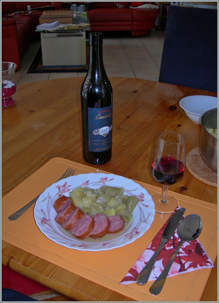 Bei uns gab es heute ein Winteressen: Papet Vaudois.
7. II. 13