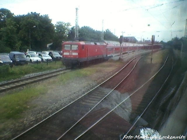 BR 112 mit dem Warnem�nde-Express abgestelt in Warnem�nde am 22.6.13