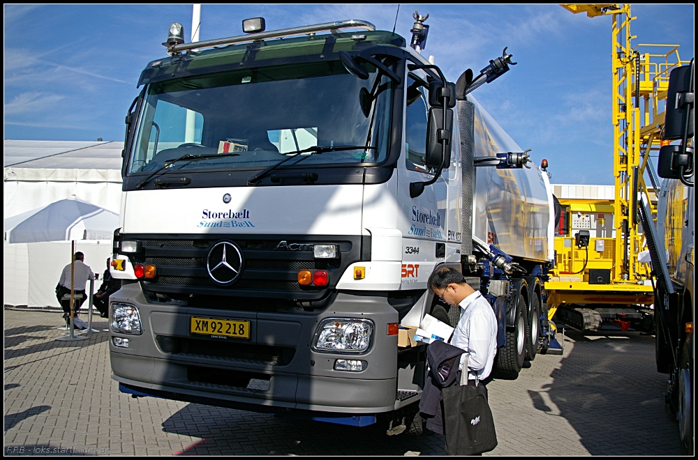 BVK 423 ist eine Reinigungsmaschine vom Hersteller SRT fr den Sundbelt-Tunnel (INNOTRANS 2010, gesehen Berlin 23.09.2010)