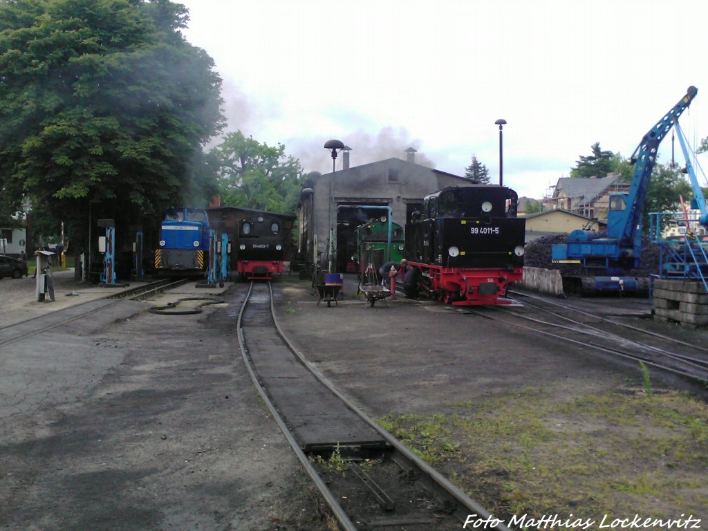 Bw Putbus mit R�BB 251 901 / 99 4802 / Mh 53 & 99 4011 am 10.7.13