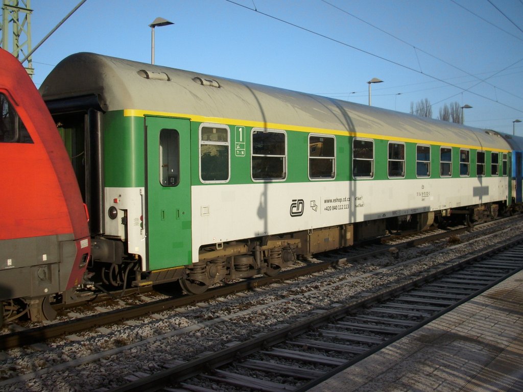 CD-1.Klassewagen im EC 379 Binz-Brno am 29.Dezember 2009 in Bergen/Rgen.