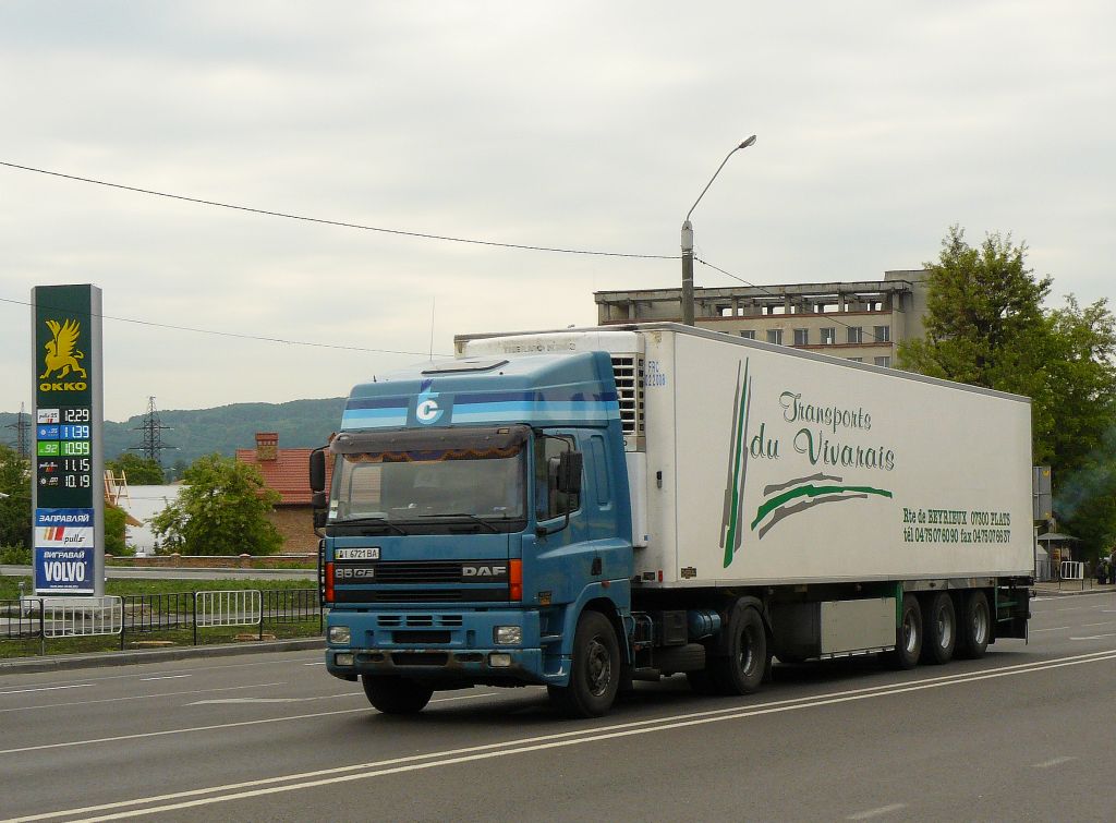 DAF 85CF Vul. Bohdana Khmel'nyts'koho Lviv, Ukraine 30-05-2012.