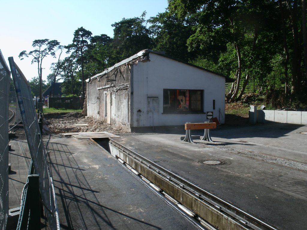 Der G�hrener Lokschuppen wird einen Neubau weichen.Aufgenommen am 02.August 2013.