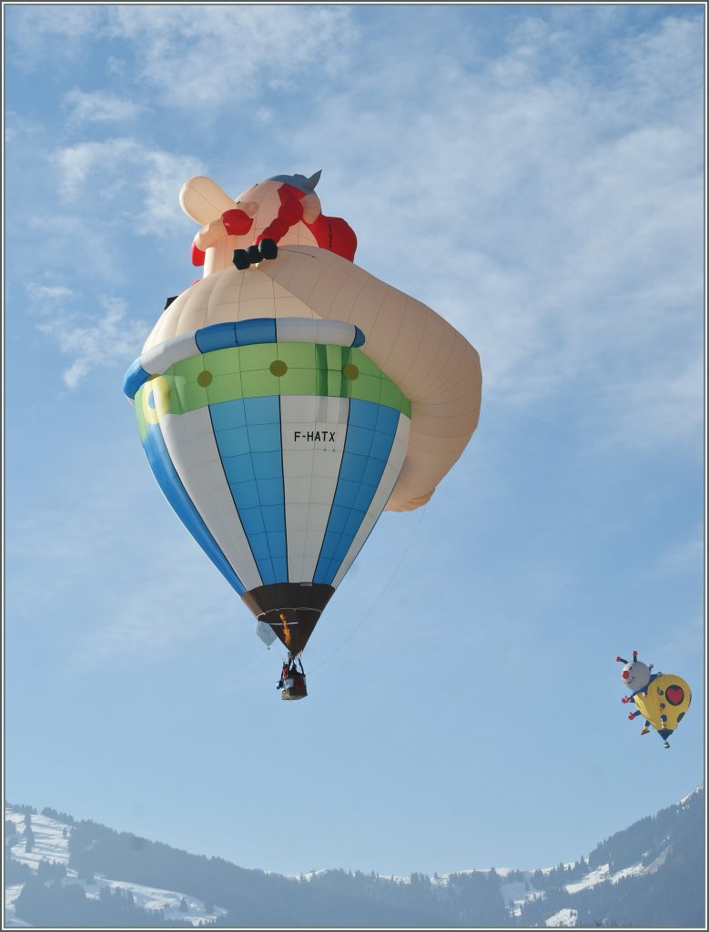  Dick ist anderes, denn Dicke schweben nicht durch die Luft, nicht war, Asterix , scheint der wohl ziemlich weitherum bekannte Gallier zu verk�nden...
(Ch�teau d'Oex, den 23.01.11)