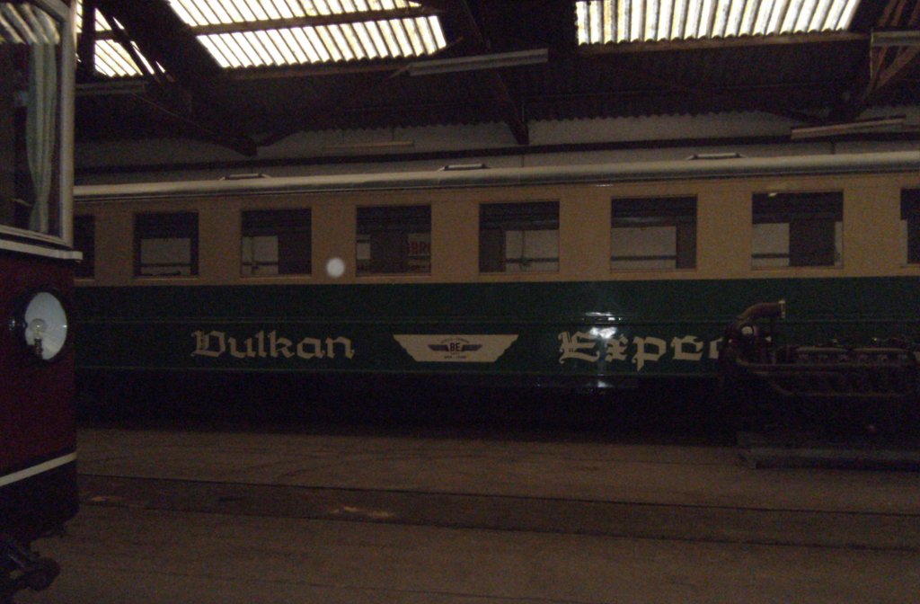 Dieser Triebwagen stand im Lokschuppen von Brohl