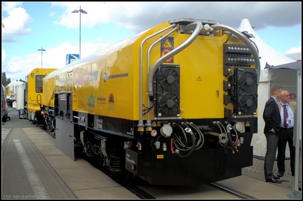 Drehhobel D-HOB 2500 der Firma Schweerbau GmbH auf der InnoTrans 2012 in Berlin (99 80 9427 010-0 D-SBAU)