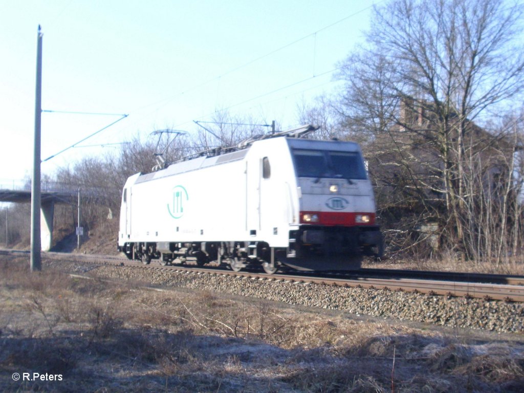 E186 140 solo bei Eisenhttenstadt. 07.03.11