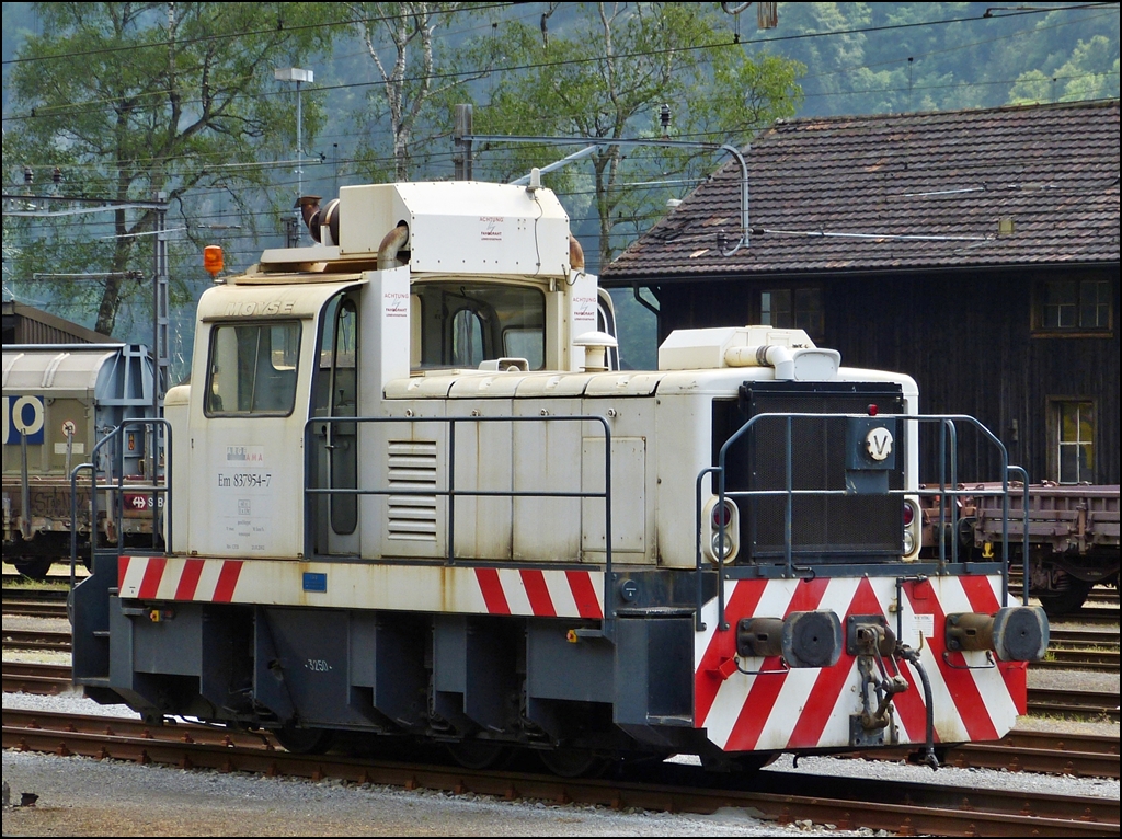 Ein Fall fr Armin: Die Diesellok Em 837 954-7 der Arge Ama habe ich am 24.05.2012 in Erstfeld fotografiert, aber leider keine brauchbaren Informationen gefunden. (Hans)