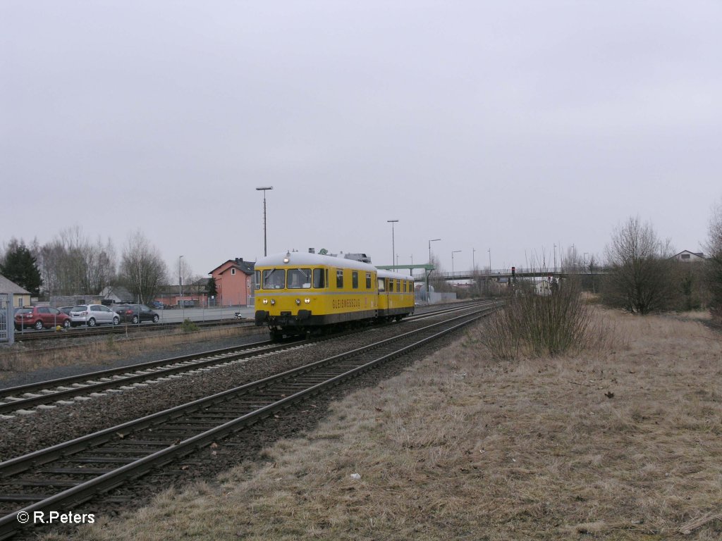 Ein Messzug durchfhrt Wiesau/Oberpfalz. 25.03.09