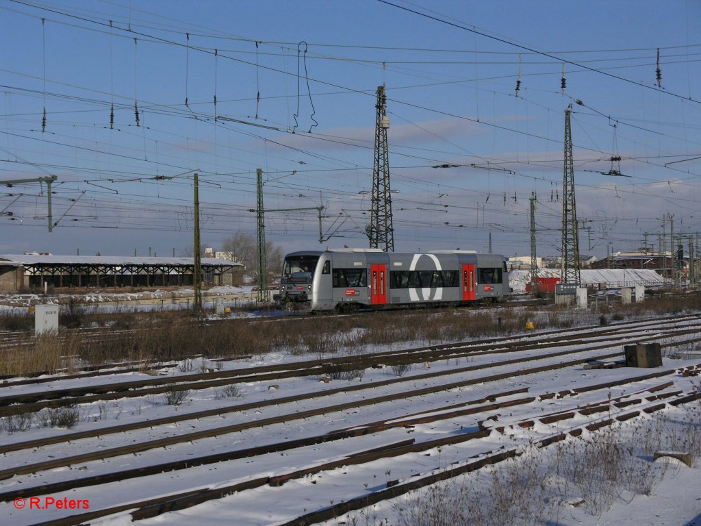 Ein VT 650 fhrt in Leipzig HBf ein. 21.12.09