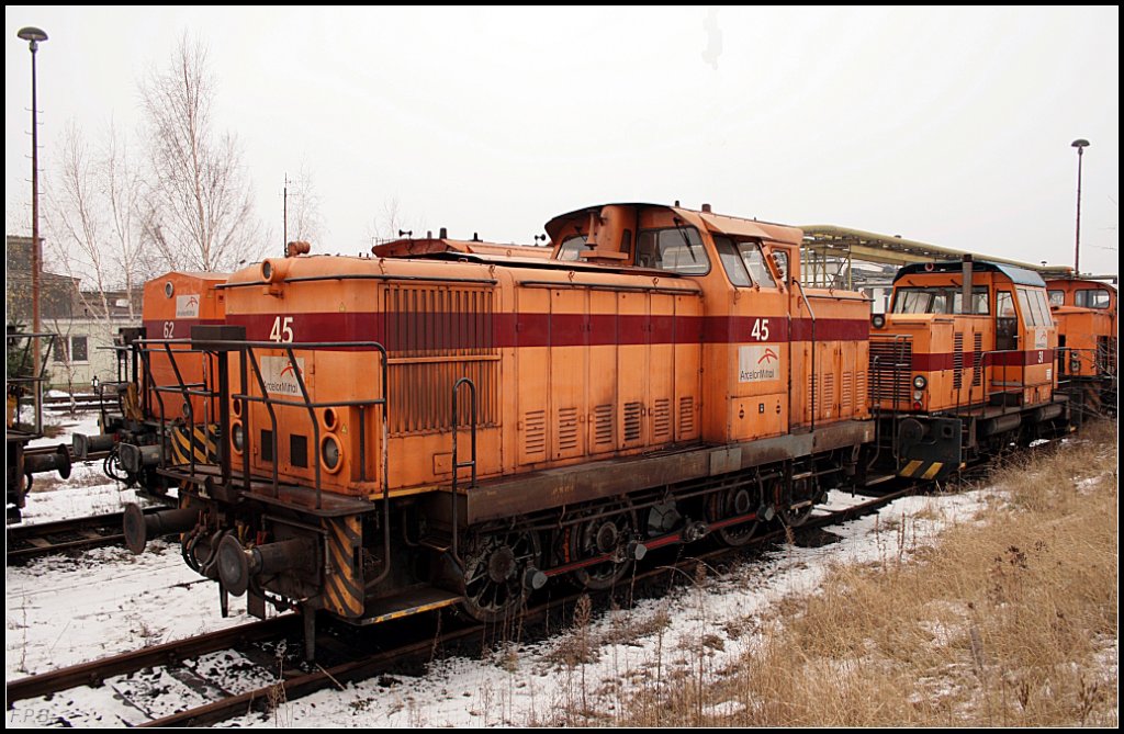 EKO 45 ist eine V60D und steht auf dem Freigel�nde (LEW 1970/12637, gesichtet Eisenh�ttenstadt 24.12.2009)