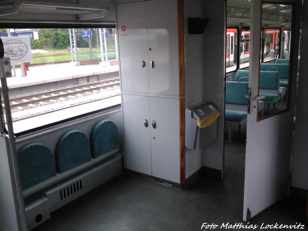 Fahrgastraum vom 172 601-7 im Bahnhof Bergen auf R�gen am 2.6.13