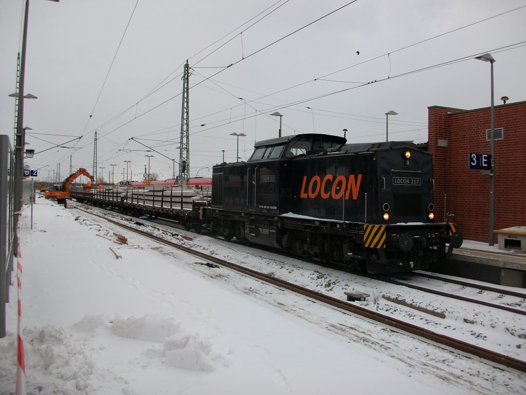 Immer noch ist LOCON-217 in Bergen/Rgen im Einsatz,so auch am 30.November 2010.