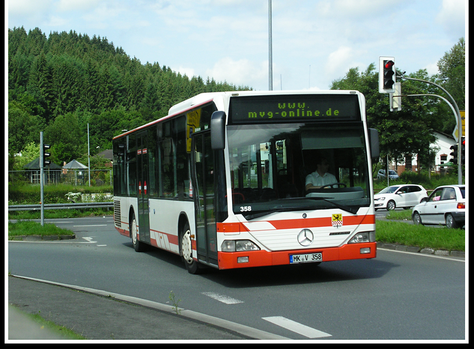 Juni 2012/.. auf Betriebsfahrt ist Wagen 358 - ein Mercedes- Citaro MK - V 358 - er geh�rt zu den M�rkischen Verkehrsbetrieben... 
