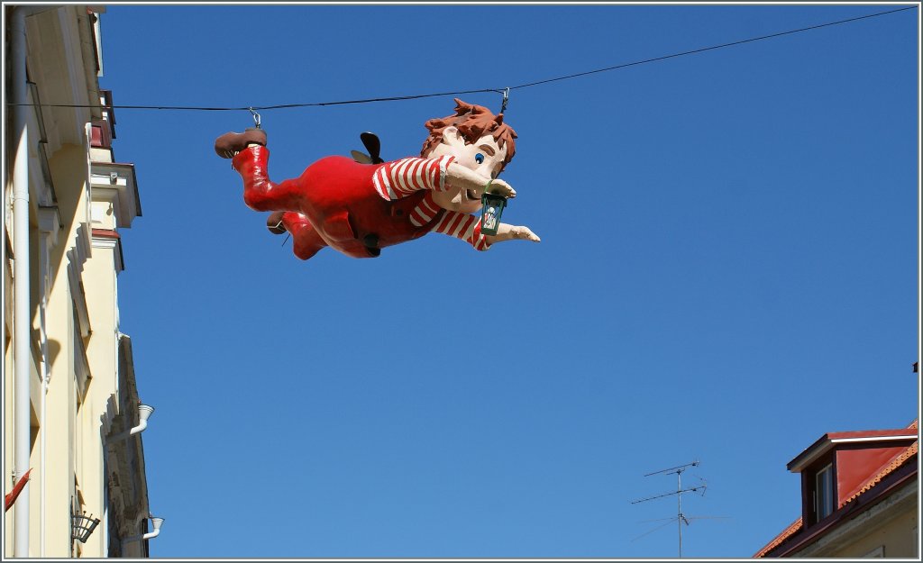  Karlsson vom Dach , flog uns in Tallinn vor die Kamera. 
1. Mai 2012