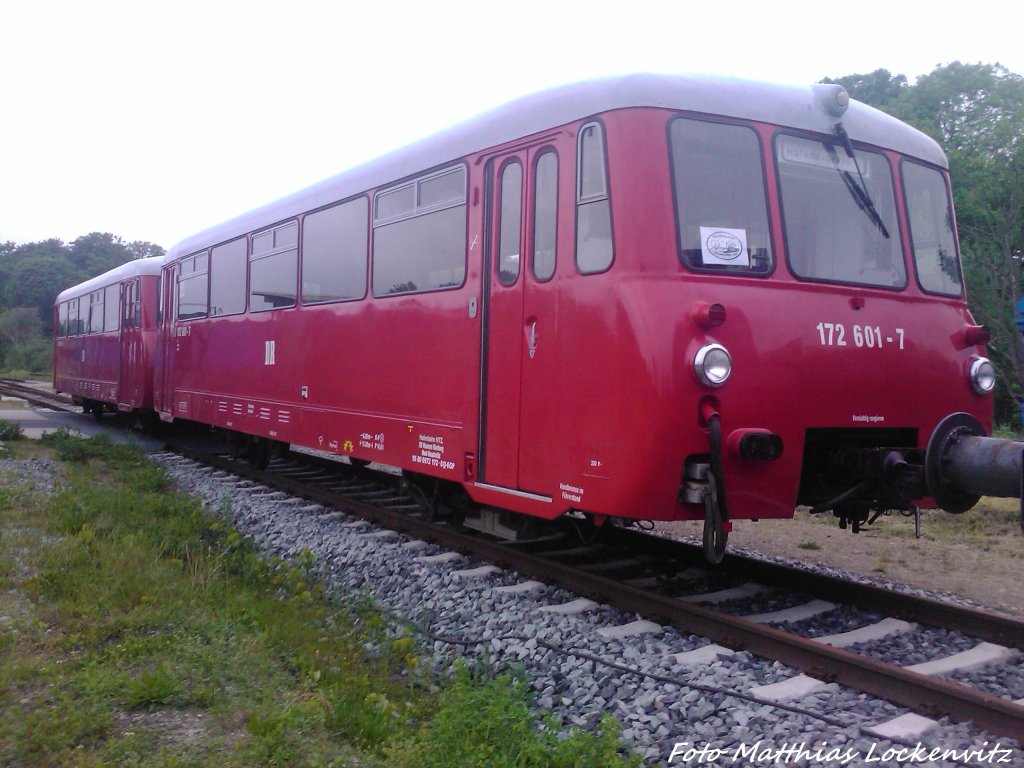 LVT 172 601-7 (972 172-0) & 172 001-0 (772 172-2) vom DB Museum N�rnberg die f�r die EGP im Einsatz sind abgestellt in Putbus am 31.5.13