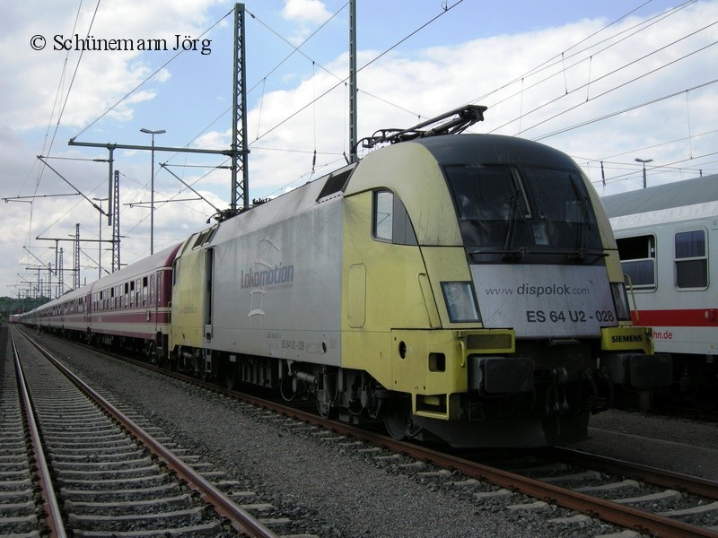 MRCE 182 567 (ES 64 U2-028) Media Markt Sternfahrt nach Hannover Abstellung Hannover 30.05.2009