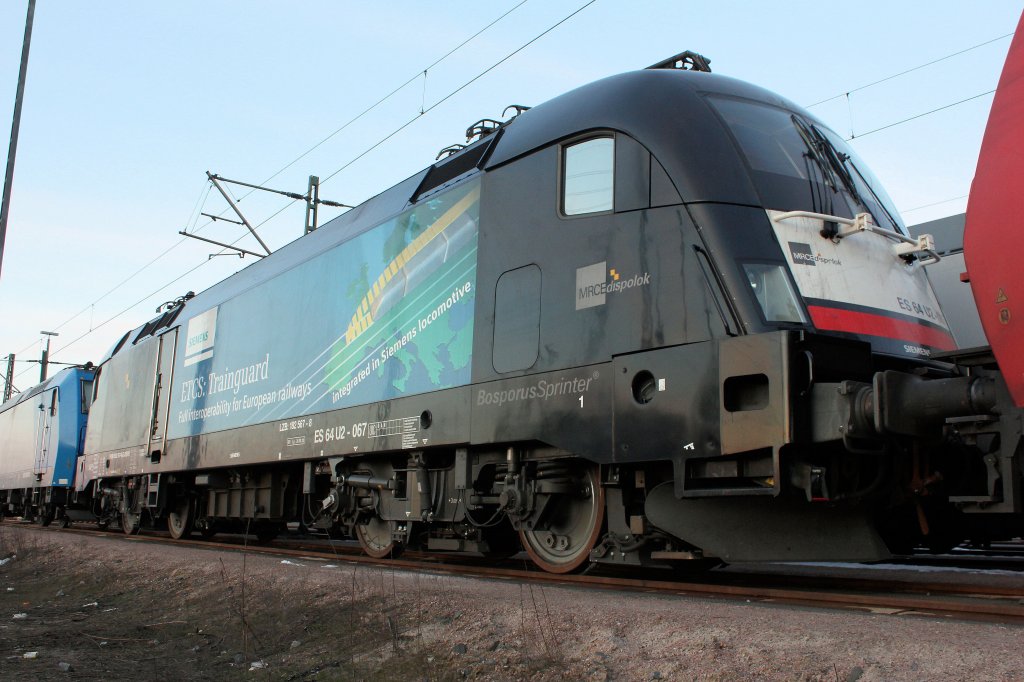MRCE ES 64 U2-067 Abgestellt in Hamburg Waltershof am 24.03.2013.