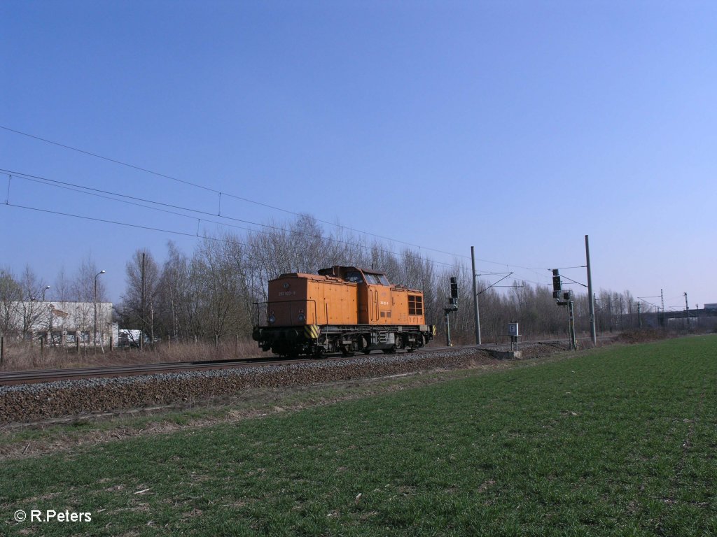 Nachschuss von 293 023-8 bei Podelwitz. 29.03.11