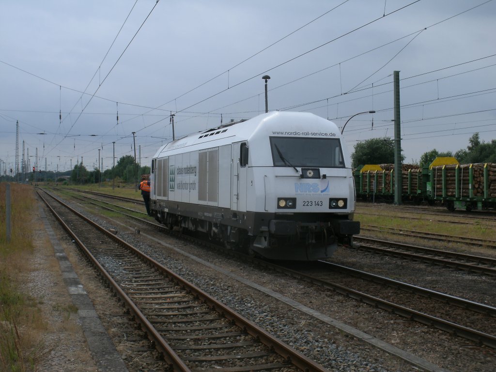 NRS Eurorunner 223 143,am 01.August 2013,unterwegs in Bergen/R�gen.