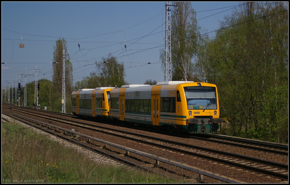 ODEG VT 650.76 / 650 076 als OE60 Frankfurt (Oder) am 28.04.2012 in Berlin-Karow