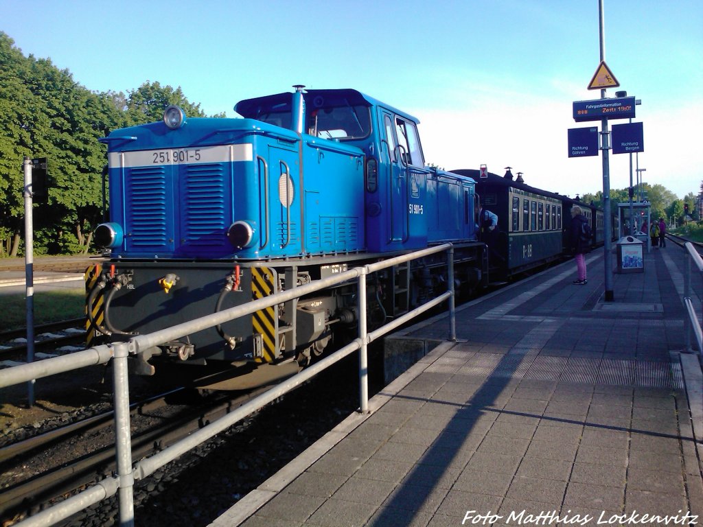 R�BB 251 901 als Schlusslicht am Zug in Richtung Lauterbach Moel am 29.5.13
