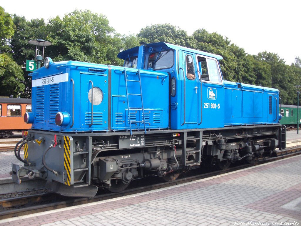 R�BB 251 901 im Bahnhof Putbus am 8.8.13