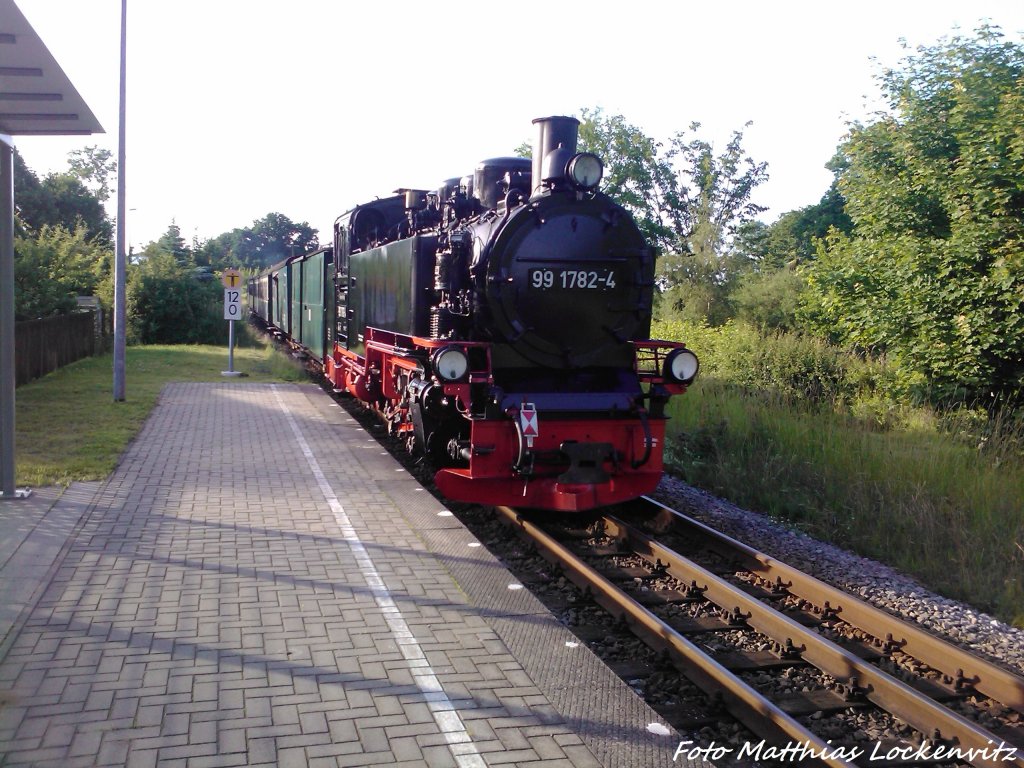 R�BB 99 1782 als Schlusslicht unterwegs nach Putbus am 2.7.13 