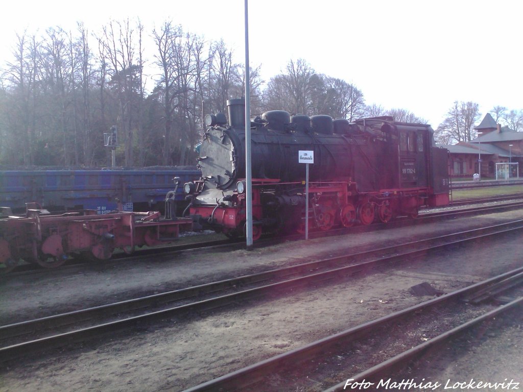 R�BB 99 1782 im Kleinbahn BW Putbus am 21.4.13