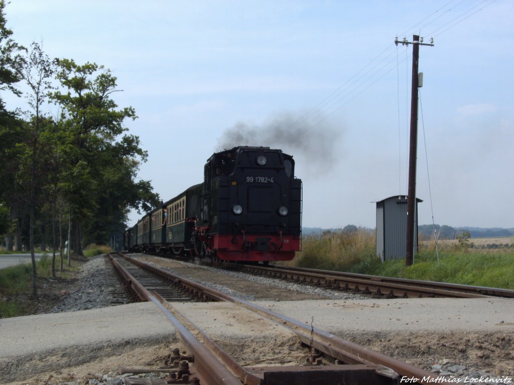 R�BB 99 1782 unterwegs nach Ostseebad G�hren bei Posewald am 6.8.13