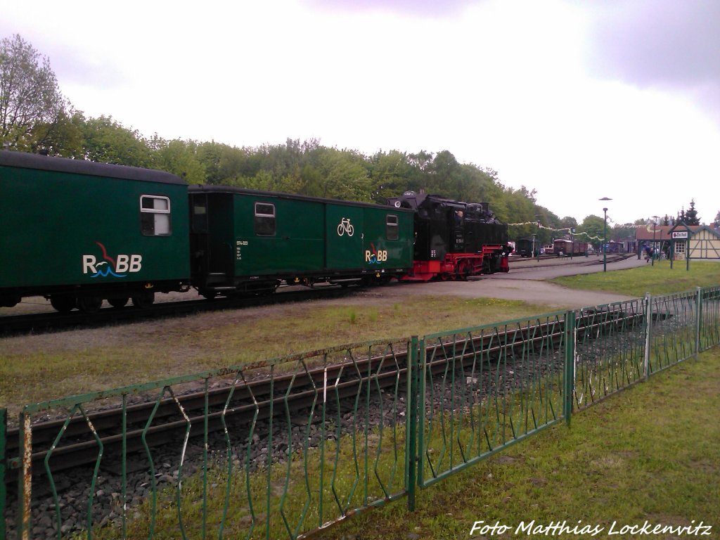 R�BB 99 1784 bei der Einfahrt in Putbus am 10.5.13