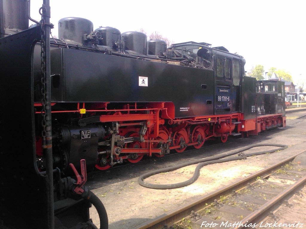 R�BB K�f 6003 & 99 1781 im Kleinbahn BW Putbus am 8.5.13