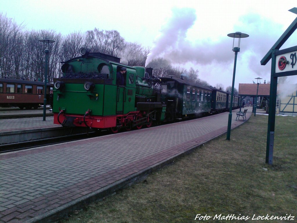R�BB Mh 53 im Bahnhof Putbus am 10.4.13