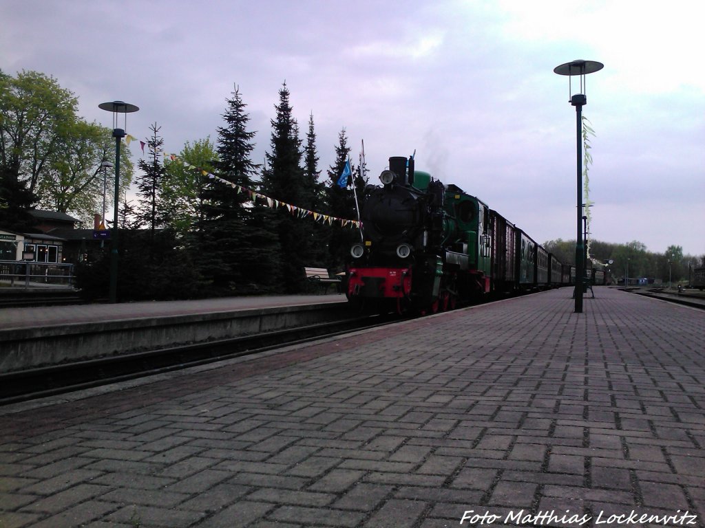 R�BB Mh 53 bei der Einfahrt in Putbus am 10.5.13