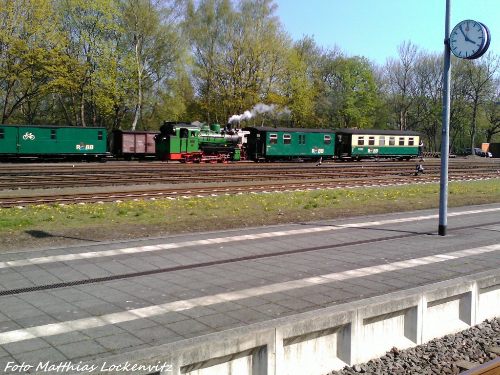 R�BB Mh 53 beim Rangieren im Bahnhof Putbus am 6.5.13