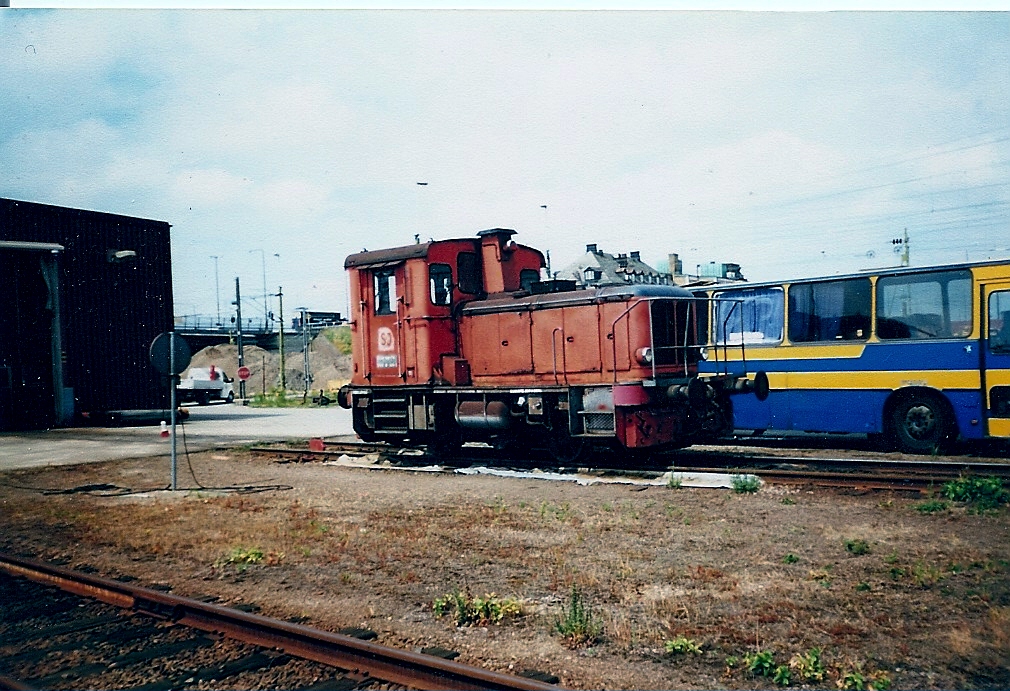 Schwedische Kleindiesellok im Sommer 2000 in Malm.