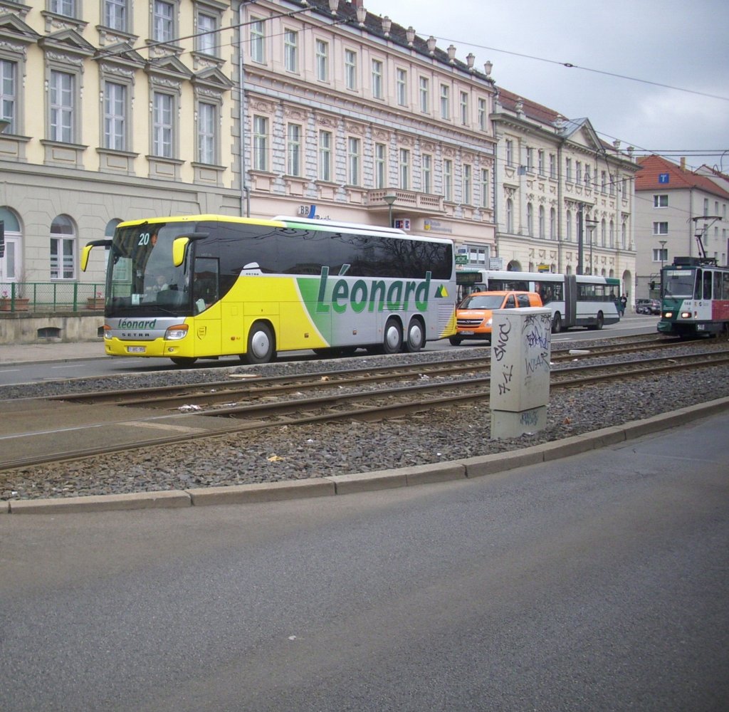 Setra 416 GT-HD von Lonard aus Belgien in Potsdam.