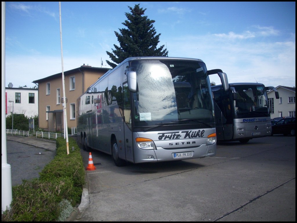 Setra 417 GT-HD von Fritz K�hl aus Deutschland in Sassnitz.