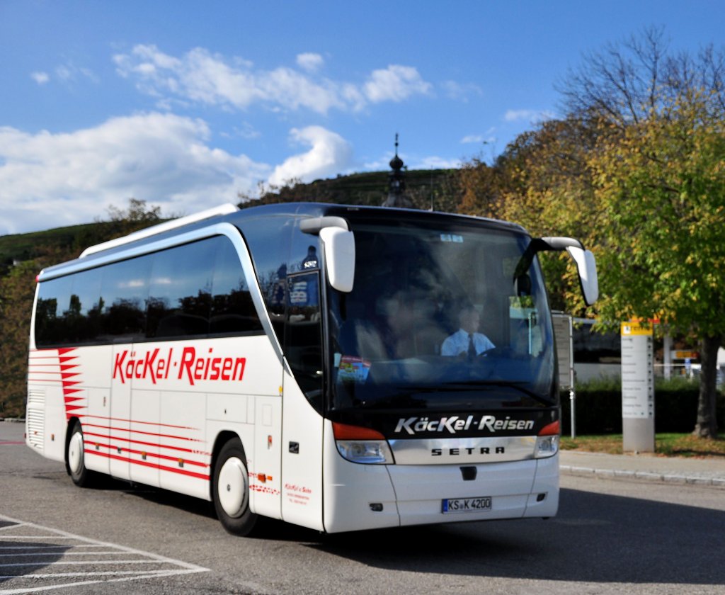 SETRA S 415 HD von K�CKEL Reisen aus Deutschland am 28.9.2012 in Krems an der Donau gesehen.