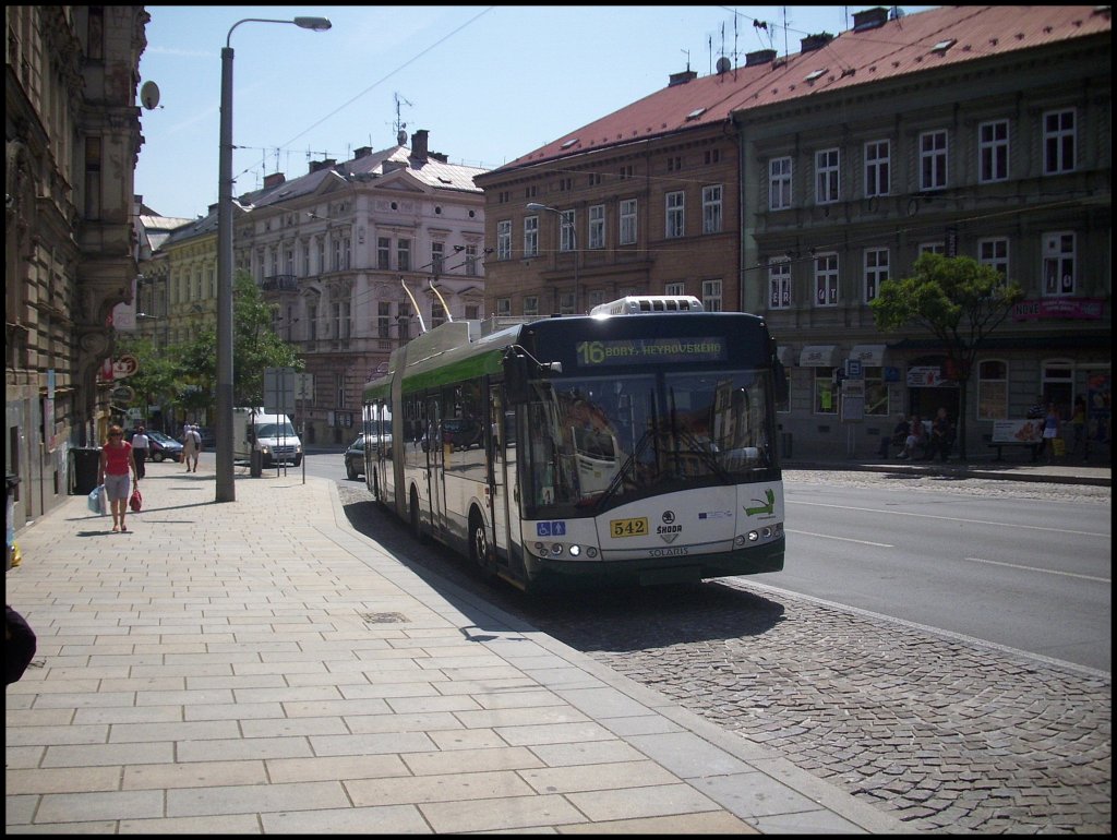 Solaris Trollino 18 der Dopravn� podniky města Plzně  in Plzen.

